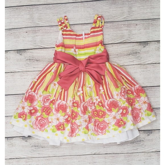 *SOLD* Bonnie Jean Floral Dress Size 2T - Picture 2 of 8